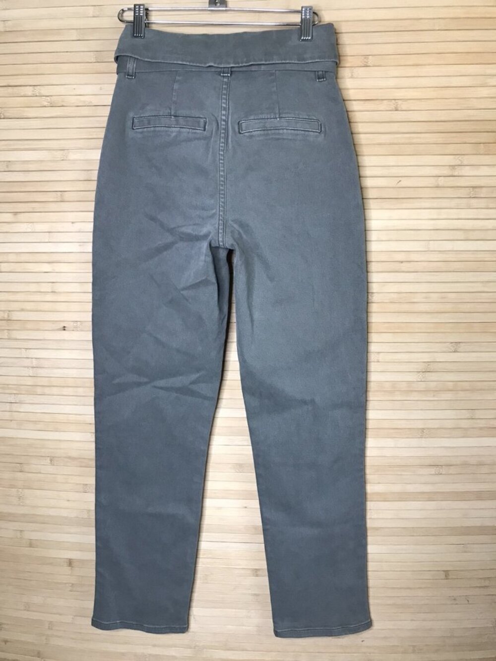 NWT Le Jean Valentina Green Button Fly Women’s MILITARY High Waist Jeans SZ 24 - Picture 5 of 9